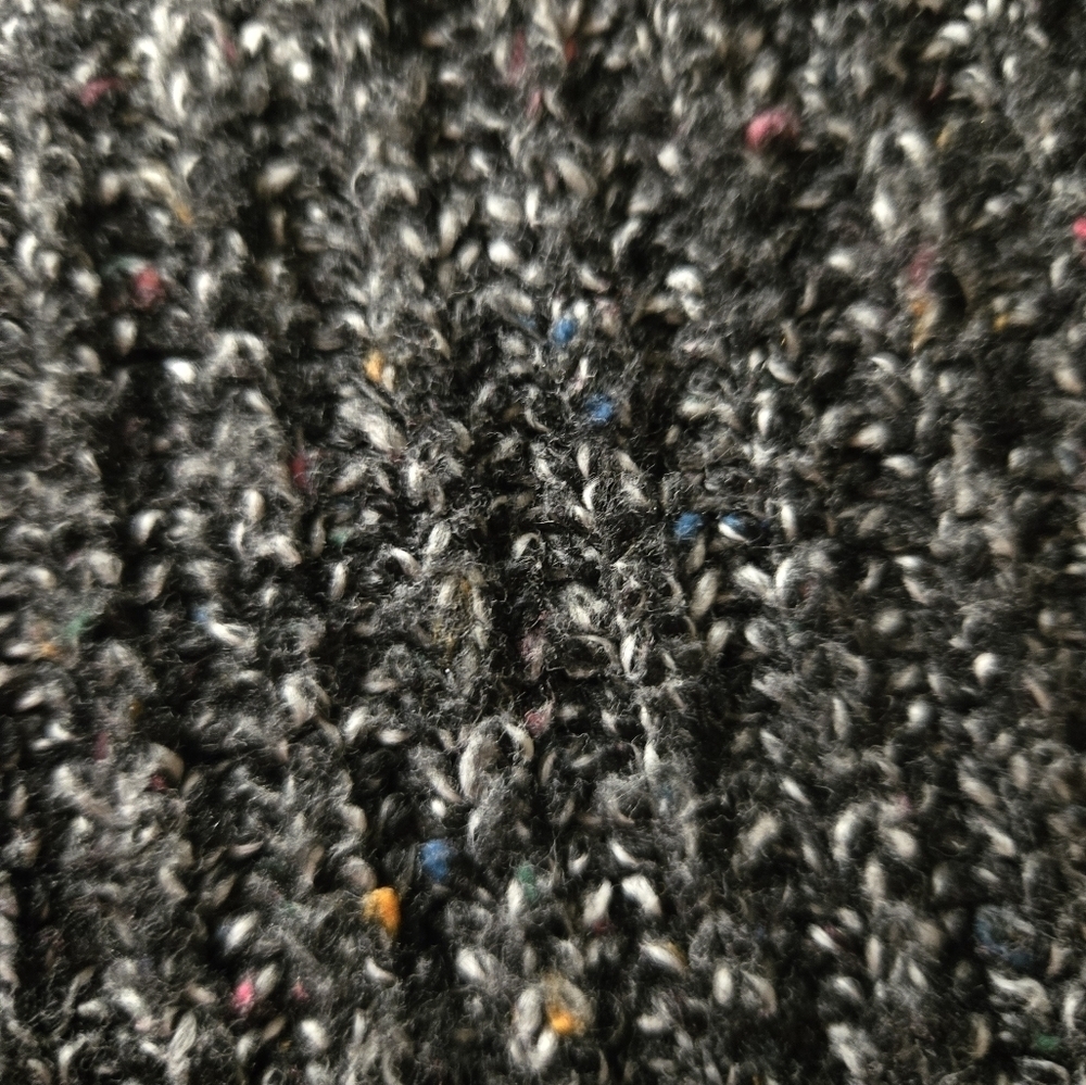 Express Cowl Neck Sweater Dark Gray/Multicolor Size Small - Picture 8 of 9